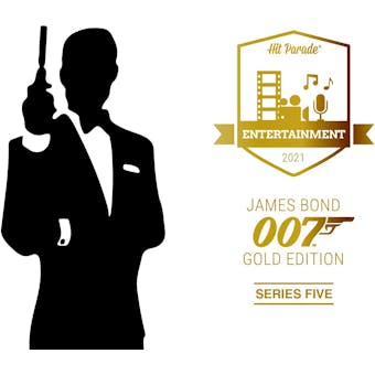 2021 Hit Parade James Bond 007 Gold Edition - Series 5 - Hobby Box /100 Craig-Moore-Berry-Dench-Bautista