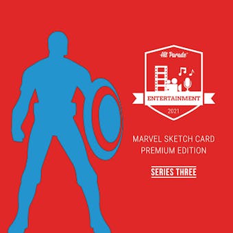 2021 Hit Parade Marvel Sketch Card Premium Edition - Series 3 - Hobby Case /10 - 1 MARVEL SKETCH CARD PER BOX!