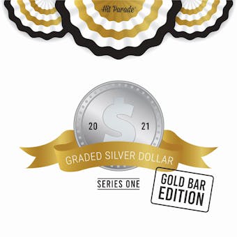 2021 Hit Parade Graded Silver Dollar GOLD Bar Edition - Series 1 - Hobby Box - NGC and PCGS Coins