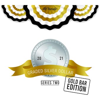 2021 Hit Parade Graded Silver Dollar GOLD Bar Edition - Series 2 - Hobby Box /100 - NGC and PCGS Coins