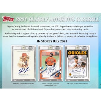 2021 Topps Clearly Authentic Baseball 20-Box Case - 2021 National 6 Spot Random Division Break #2