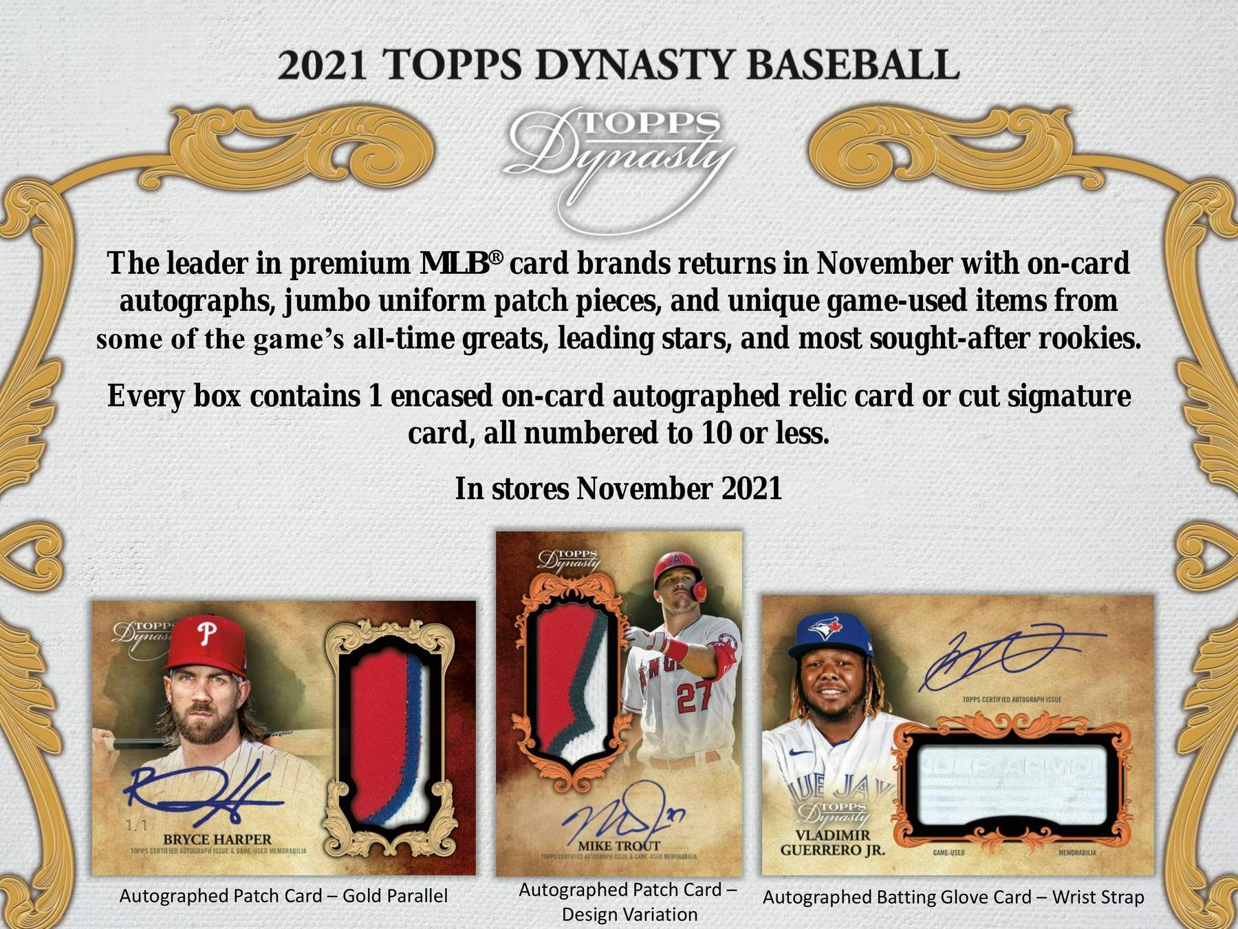 2021 Topps Dynasty Baseball Hobby Box DA Card World