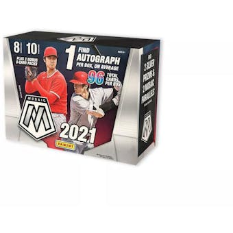 2021 Panini Mosaic Baseball 96-Card Mega Box (Reactive Yellow Parallels!)