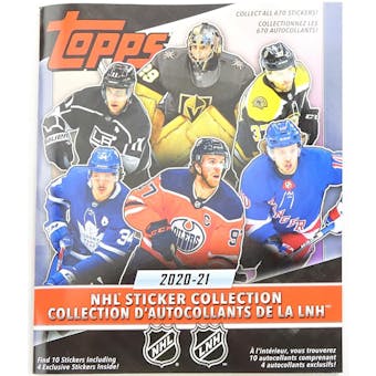 2020/21 Topps NHL Hockey Sticker Collection Album