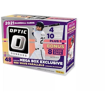 2021 Panini Donruss Optic Baseball 48-Card Mega Box (Red Wave Parallels!)