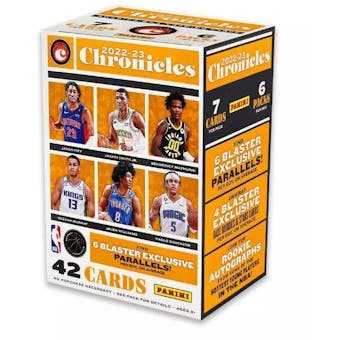 2022/23 Panini Chronicles Basketball 6-Pack Blaster 20-Box Case