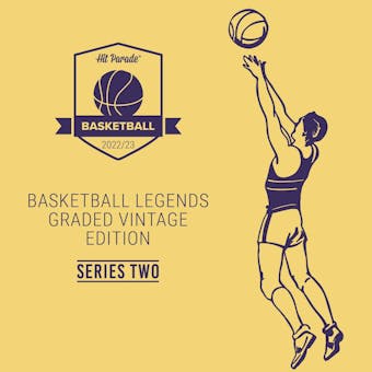 2022/23 Hit Parade Basketball Legends Graded Vintage Edition Series 2 Hobby Box - Bird/Erving/Johnson