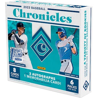 2022 Panini Chronicles Baseball 1st Off The Line FOTL 2-Box - Two-Bros 6 Spot Random Pack Break #1
