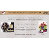 2022 Topps MLS Major League Soccer Hobby 12-Box Case (Presell)