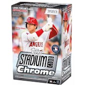 2022 Topps Stadium Club Chrome Baseball 4-Pack Blaster 40-Box Case