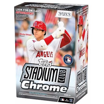 2022 Topps Stadium Club Chrome Baseball 4-Pack Blaster 40-Box Case