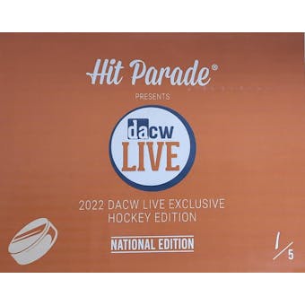 2022 Hit Parade DACW Live National Exclusive Hockey 10-Box Case - 2022 Twitch 10 Spot Random Box Break