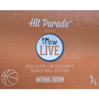 2022 Hit Parade DACW Live National Exclusive Basketball 10-Box Case - 2022 Twitch 10 Spot Random Box Break