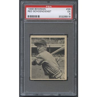 1948 Bowman Baseball #38 Red Schoendienst PSA 5 (EX) *8916