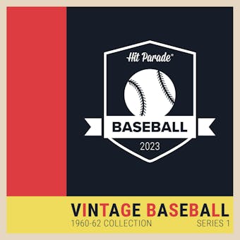 2023 Hit Parade Baseball 1960-62 Collection Series 1 Hobby Box - Mickey Mantle