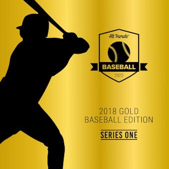 2022 Hit Parade Baseball 2018 Gold Edition Series 1 Hobby Box /100 Soto-Acuna-Ohtani