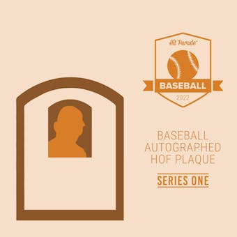 2022 Hit Parade Autographed Slabbed HOF Plaque Edition Series 1 Hobby 10-Box Case - Mickey Mantle