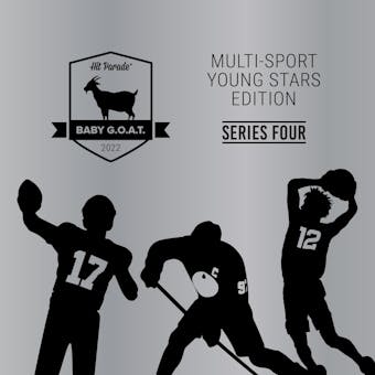 2022 Hit Parade GOAT Young Stars Multi-Sport Edition - Series 4 - Hobby 6-Box Case /50 Luka-Burrow-Pulisic