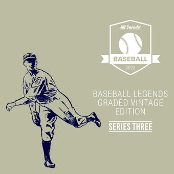 2022 Hit Parade Baseball Legends Graded Vintage Edition Series 3 Hobby Box - Mickey Mantle