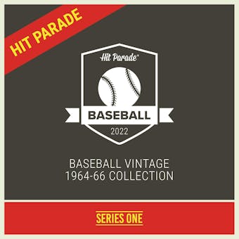 2022 Hit Parade Baseball 1964, 1965 & 1966 Edition Series 1 Hobby Box - Mickey Mantle (Ships 12/2)