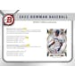2022 Bowman Baseball Hobby Jumbo 8-Box Case- DACW Live 30 Spot PYT Break #1