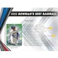 2022 Bowman's Best Baseball Hobby 8-Box Case- DACW Live 26 Spot Random Team Break #5