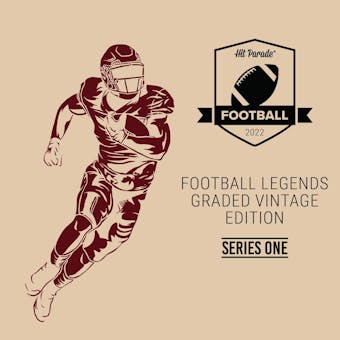 2022 Hit Parade Football Legends Graded Vintage Edition - Series 1 - Hobby Box