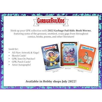 Garbage Pail Kids Book Worms Series 1 Hobby 8-Box Case (Topps 2022) (Presell)