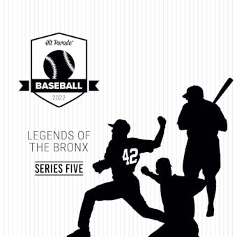 2022 Hit Parade Baseball Legends of the Bronx - Series 5 - 10-Box Hobby Case