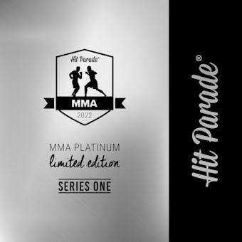 2022 Hit Parade MMA Platinum Edition - Series 1 - Hobby Box /100 McGregor-Usman-St. Pierre