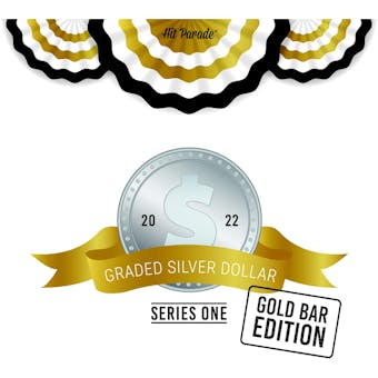 2022 Hit Parade Graded Silver Dollar GOLD Bar Edition - Series 1 - Hobby Box /100 - NGC and PCGS Coins