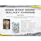 Star Wars Chrome Galaxy Hobby 12-Box Case (Topps 2022) (Presell)