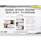Star Wars Chrome Galaxy Hobby 12-Box Case (Topps 2022)