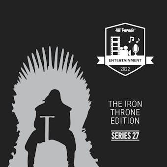 2022 Hit Parade Iron Throne Edition Series 27 Hobby 10-Box Case