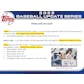 2022 Topps Update Series Baseball Hobby 12-Box Case (Presell)