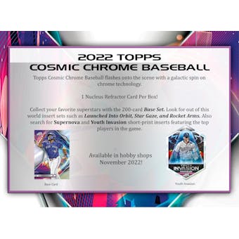 2022 Topps Cosmic Chrome Baseball Hobby Pack