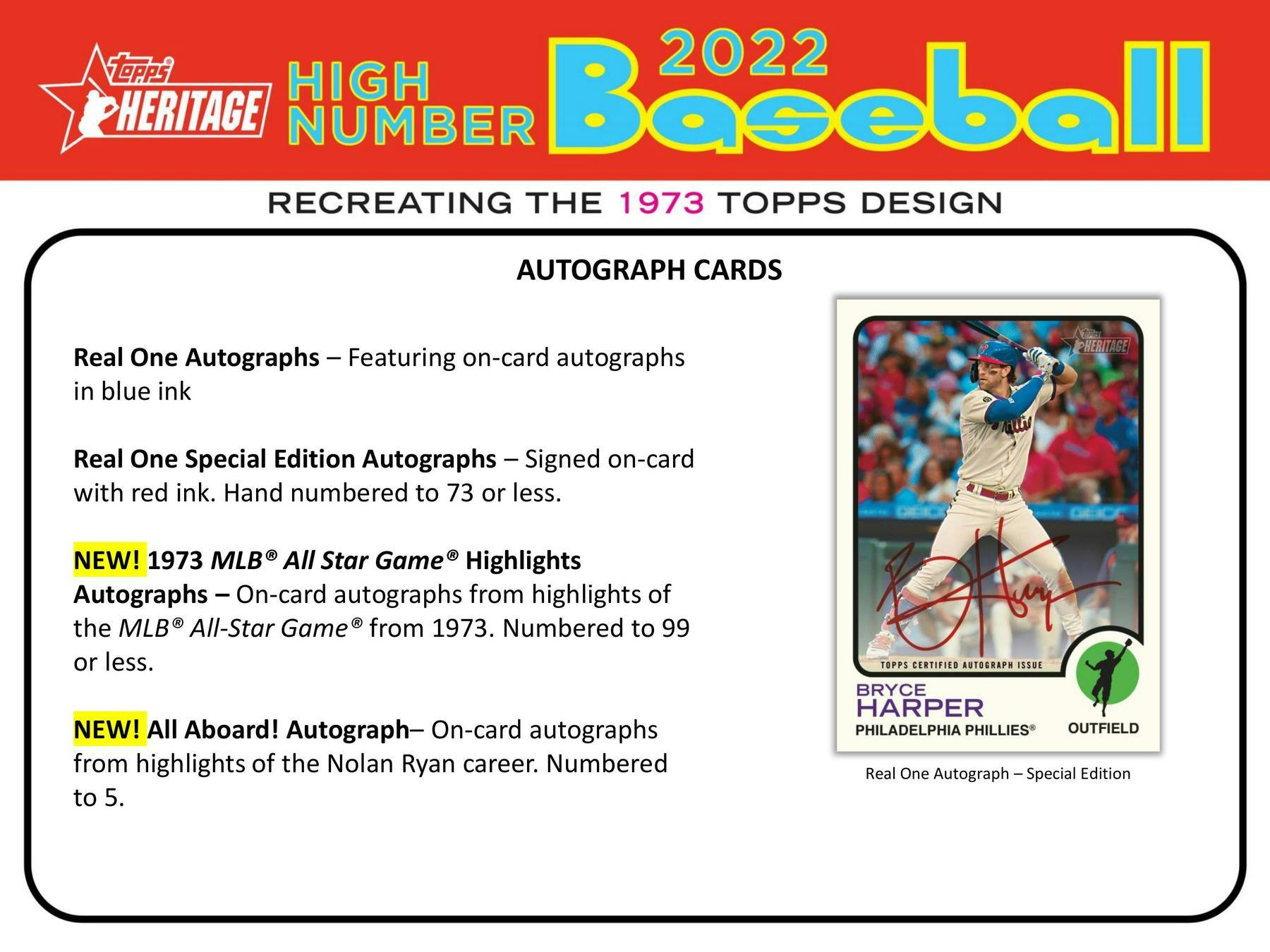 2022 Topps Heritage High Number Baseball Hobby Box DA Card World