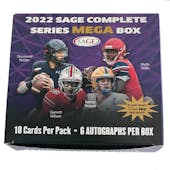 2022 Sage Complete Series Football Mega Box