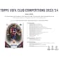 2023/24 Topps UEFA Club Competitions Soccer Hobby 12-Box Case