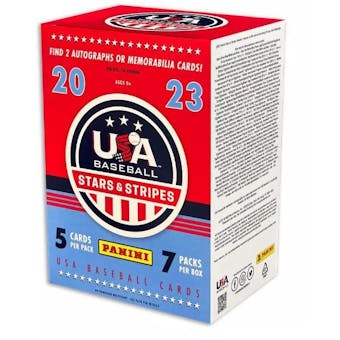 2023 Panini USA Stars & Stripes Baseball 7-Pack Blaster 20-Box Case