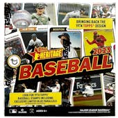 2023 Topps Heritage Baseball Mega Box