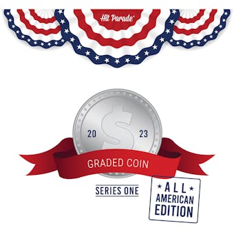 2023 Hit Parade Graded Coins All American Edition Series 1 Hobby 10-Box Case - USA CURRENCY!