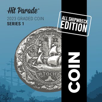 2023 Hit Parade Graded Coins All Shipwreck Edition Series 1 Hobby 10-Box Case - Graded NGC Shipwreck Coins!