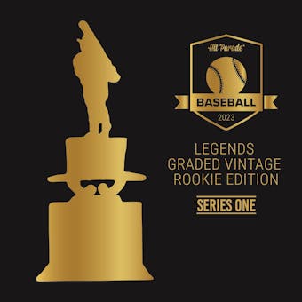 2023 Hit Parade Baseball Legends Graded Vintage Rookie Edition Series 1 Hobby Box - Hank Aaron