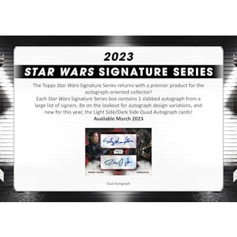 2023 Topps Star Wars Signature Series Hobby 20-Box Case -  Two-Bros 20 Spot Random Box Break #1