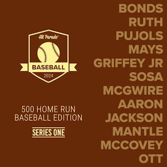 2024 Hit Parade Baseball 500 Home Run Edition Series 1 Hobby Box - Barry Bonds