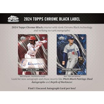 2024 Topps Chrome Black Baseball Hobby 12-Box Case - 30-Spot Random Team Break #4