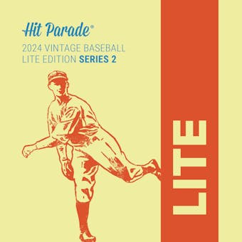 2024 Hit Parade Baseball Vintage Lite Edition Series 2 Hobby Box - Jackie Robinson