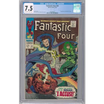 Fantastic Four #65 CGC 7.5 (OW-W) *2026369022*