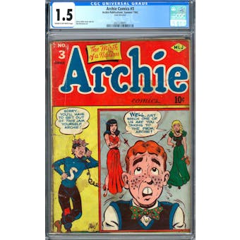 Archie's Comics #3 CGC 1.5 (C-OW) *2027238001*
